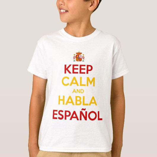 保Calm and Habla Espainol Tシャツ (正面)