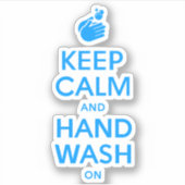 保Calm And Hand Wash On – 洗剤インフルエンザ シール (正面)