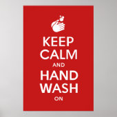 保Calm And Hand Wash On – 洗剤インフルエンザ ポスター (正面)