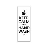 保Calm And Hand Wash On – 洗剤インフルエンザ ラバースタンプ (インプリント)