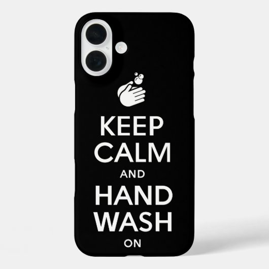 保Calm And Hand Wash On – 洗剤インフルエンザ Case-Mate iPhoneケース (裏面)
