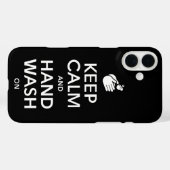 保Calm And Hand Wash On – 洗剤インフルエンザ Case-Mate iPhoneケース (裏面 (横))