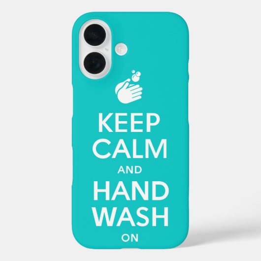 保Calm And Hand Wash On – 洗剤インフルエンザ Case-Mate iPhoneケース (裏面)