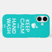 保Calm And Hand Wash On – 洗剤インフルエンザ Case-Mate iPhoneケース (裏面 (横))