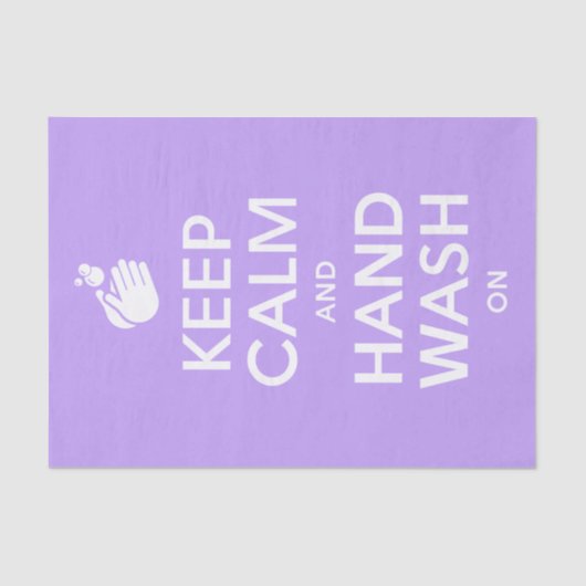 保Calm And Hand Wash On – 衛生病インフルエンザ 薄葉紙 (正面)