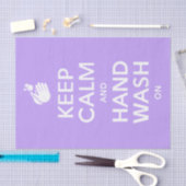 保Calm And Hand Wash On – 衛生病インフルエンザ 薄葉紙 (クラフト)