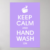 保Calm And Hand Wash On - Coronavirus & Infla ポスター (正面)