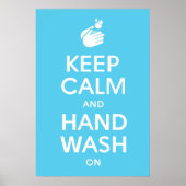 保Calm And Hand Wash On - Coronavirus & Infla ポスター (正面)