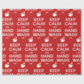 保Calm And Hand Wash On - Coronavirus & Infla ラッピングペーパー (フラット)