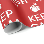 保Calm And Hand Wash On - Coronavirus & Infla ラッピングペーパー (ロールコーナー)