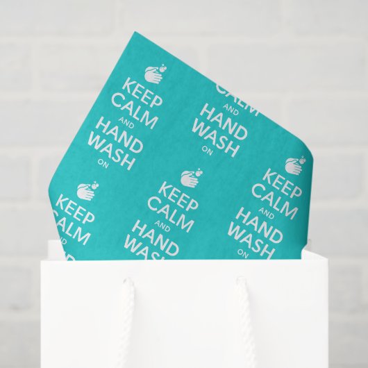 保Calm And Hand Wash On - Coronavirus & Infla 薄葉紙 (ギフトバッグ)