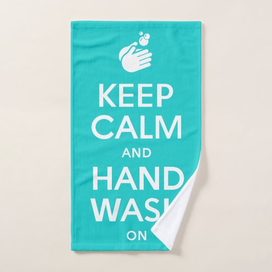 保Calm And Hand Washing On - Washing Germs ハンドタオル (ハンドタオル)