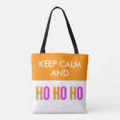 保Calm And HO HO HO CHRISTMASトートバッグ トートバッグ (裏面)