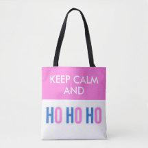 保Calm And HO HO HO CHRISTMASトートバッグ
