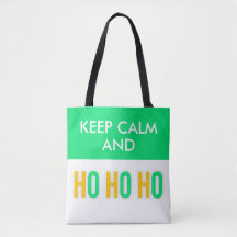 保Calm And HO HO HO CHRISTMASトートバッグ