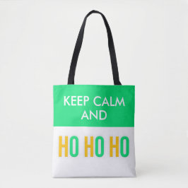 保Calm And HO HO HO CHRISTMASトートバッグ トートバッグ