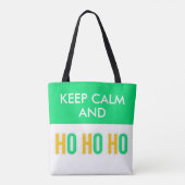保Calm And HO HO HO CHRISTMASトートバッグ トートバッグ (裏面)