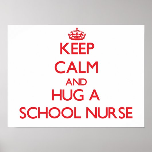 保Calm and Hug a Schoolナース ポスター (正面)