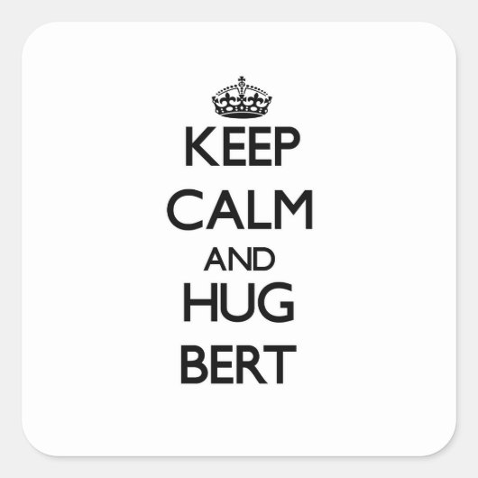 保Calm and Hug Bert スクエアシール (正面)
