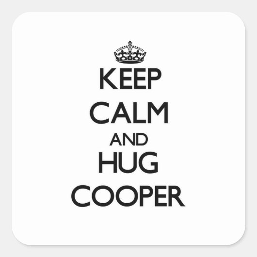 保Calm and Hug Cooper スクエアシール (正面)
