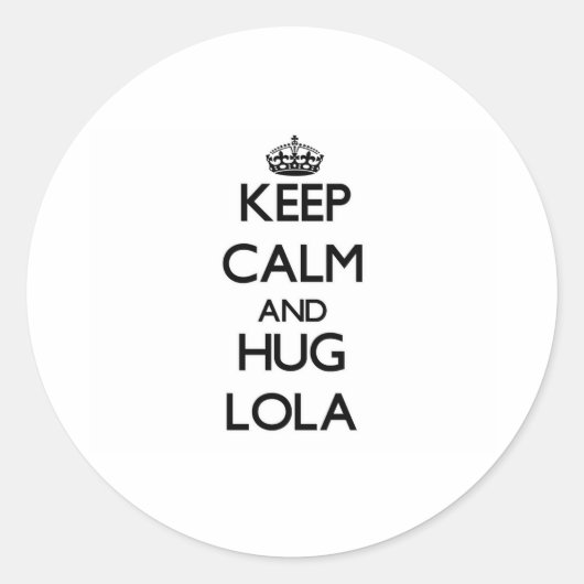 保Calm and HUG Lola ラウンドシール (正面)