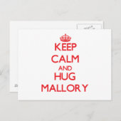 保Calm and Hug Mallory ポストカード (正面/裏面)