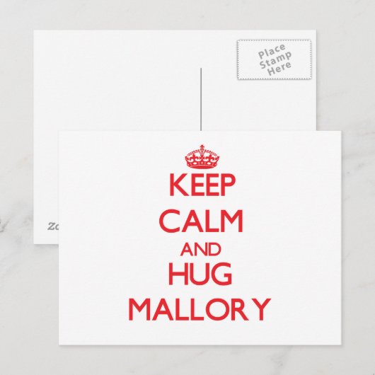 保Calm and Hug Mallory ポストカード (正面/裏面)