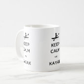 保Calm and Kayak コーヒーマグカップ (正面左)