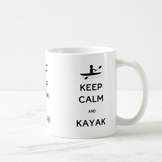 保Calm and Kayak コーヒーマグカップ (右)