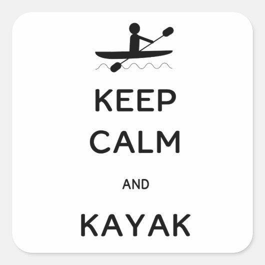 保Calm and Kayak スクエアシール (正面)