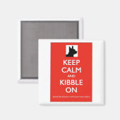 保Calm and Kibble On square magnet マグネット (正面/裏面)