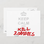 保Calm And Kill Zombies – ゲーマー運ギーク ポストカード (正面/裏面)