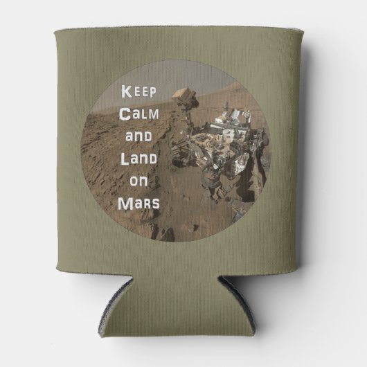 保Calm and Land on火星クーラーボックス 缶クーラー (正面)