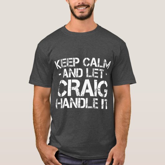 保CALM AND LE CRAIG HANDLE I誕生日 Tシャツ (正面)