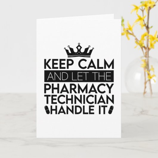 保Calm And Let薬剤師薬剤師 カード (黄色い花)