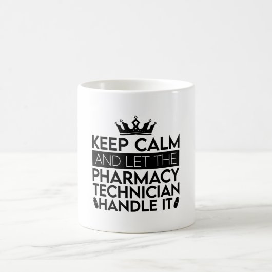 保Calm And Let薬剤師薬剤師 コーヒーマグカップ (中央)