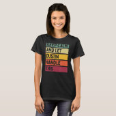 保Calm And Let Dustin Handleこのレトロ引用文 Tシャツ (正面フル)