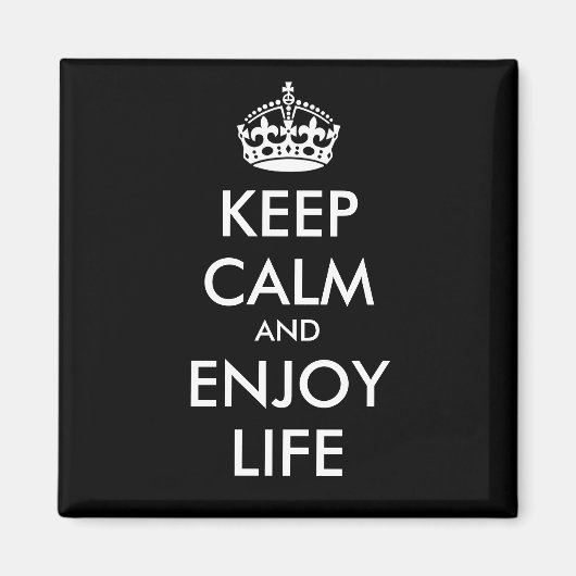 保CALM AND LIFE楽しむ – 背景の変更 マグネット (正面)