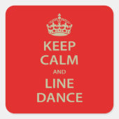保Calm and Line Dance スクエアシール (正面)