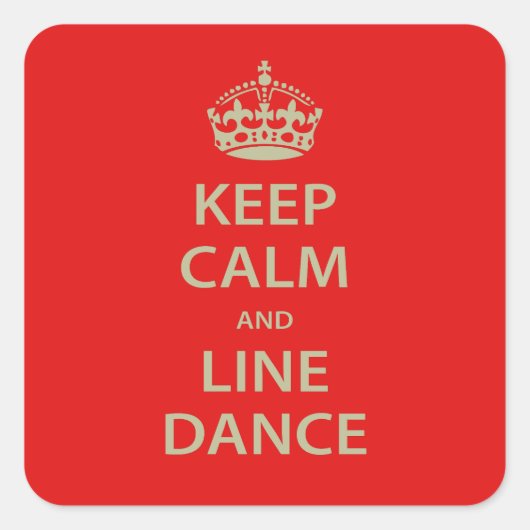 保Calm and Line Dance スクエアシール (正面)