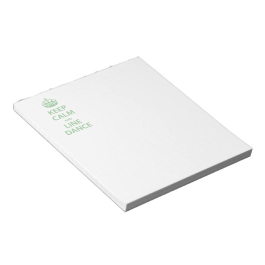 保Calm and Line Dance ノートパッド (アングル)