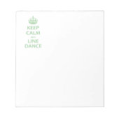 保Calm and Line Dance ノートパッド (正面)