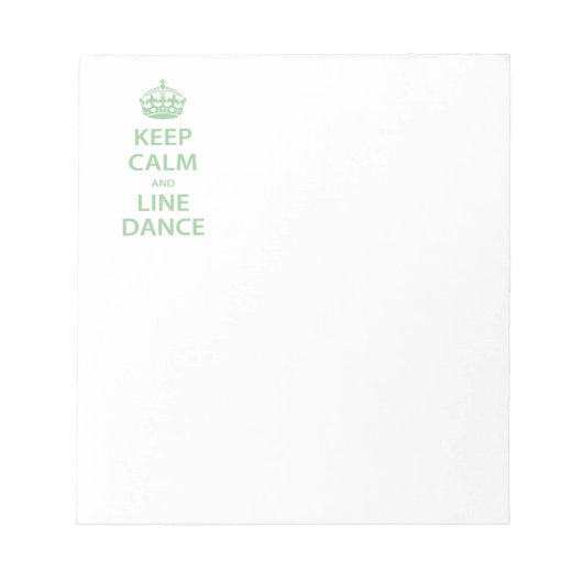 保Calm and Line Dance ノートパッド (正面)