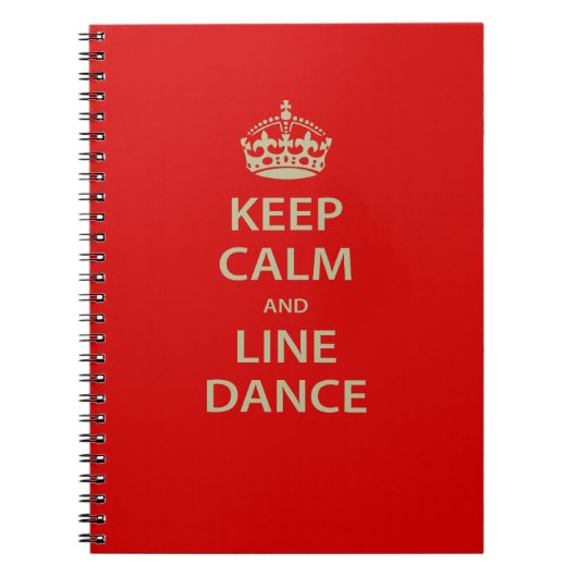 保Calm and Line Dance ノートブック (正面)