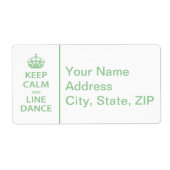 保Calm and Line Dance ラベル (正面)
