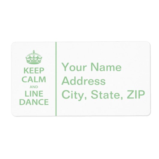 保Calm and Line Dance ラベル (正面)