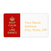 保Calm and Line Dance ラベル (正面)