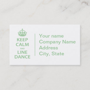 保Calm and Line Dance 名刺