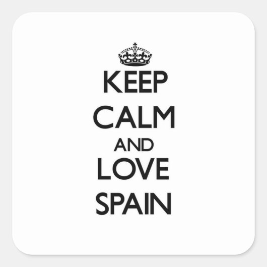 保Calm and Loveスペイン スクエアシール (正面)