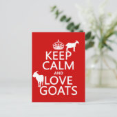 保Calm and Loveヤギ ポストカード (スタンド正面)